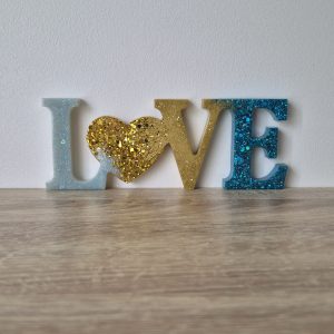Love doré et bleu