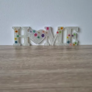 Home blanc fleuri
