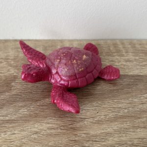 Petite tortue rose fushia