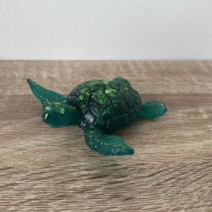 Petite tortue vert foncé
