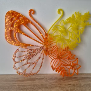 Papillon orange et jaune