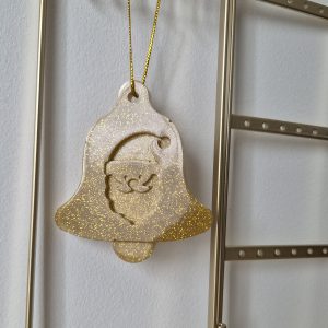 Cloche Père Noël dorée