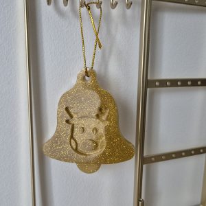 Cloche renne dorée