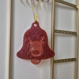 Cloche renne rouge