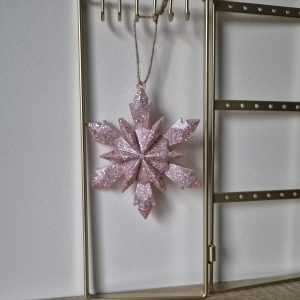 Flocon rose clair
