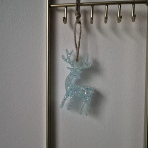 Petit renne bleu à paillettes