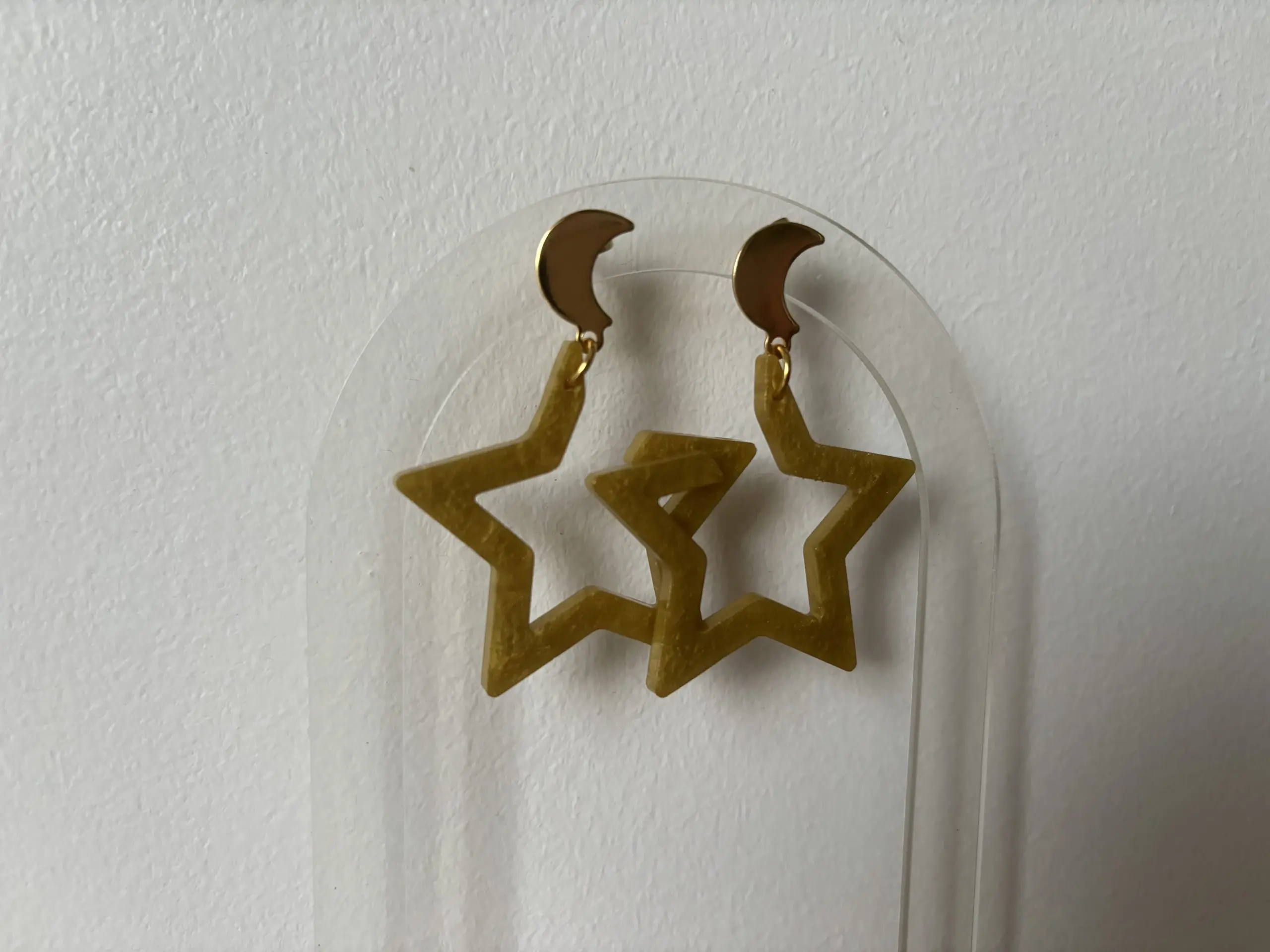 boucle d'oreilles étoiles dorées 1