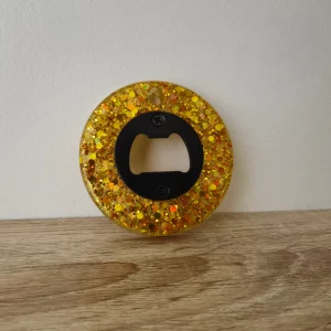 Décapsuleur rond doré