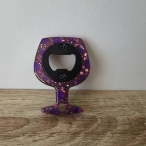 Décapsuleur verre violet