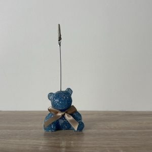Ours porte-photo bleu