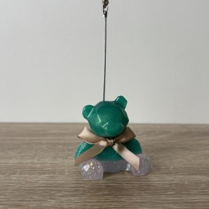 Ours porte-photo vert