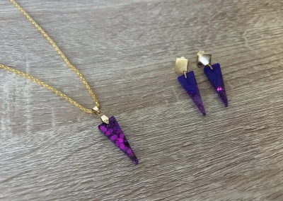 parure triangle violet 2