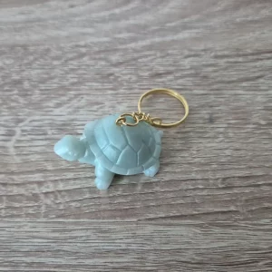 Porte-clés tortue vert clair 1