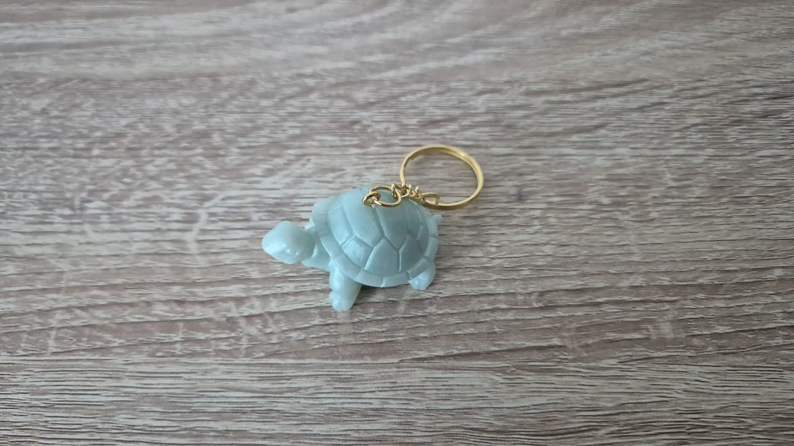 Porte-clés tortue vert clair 1