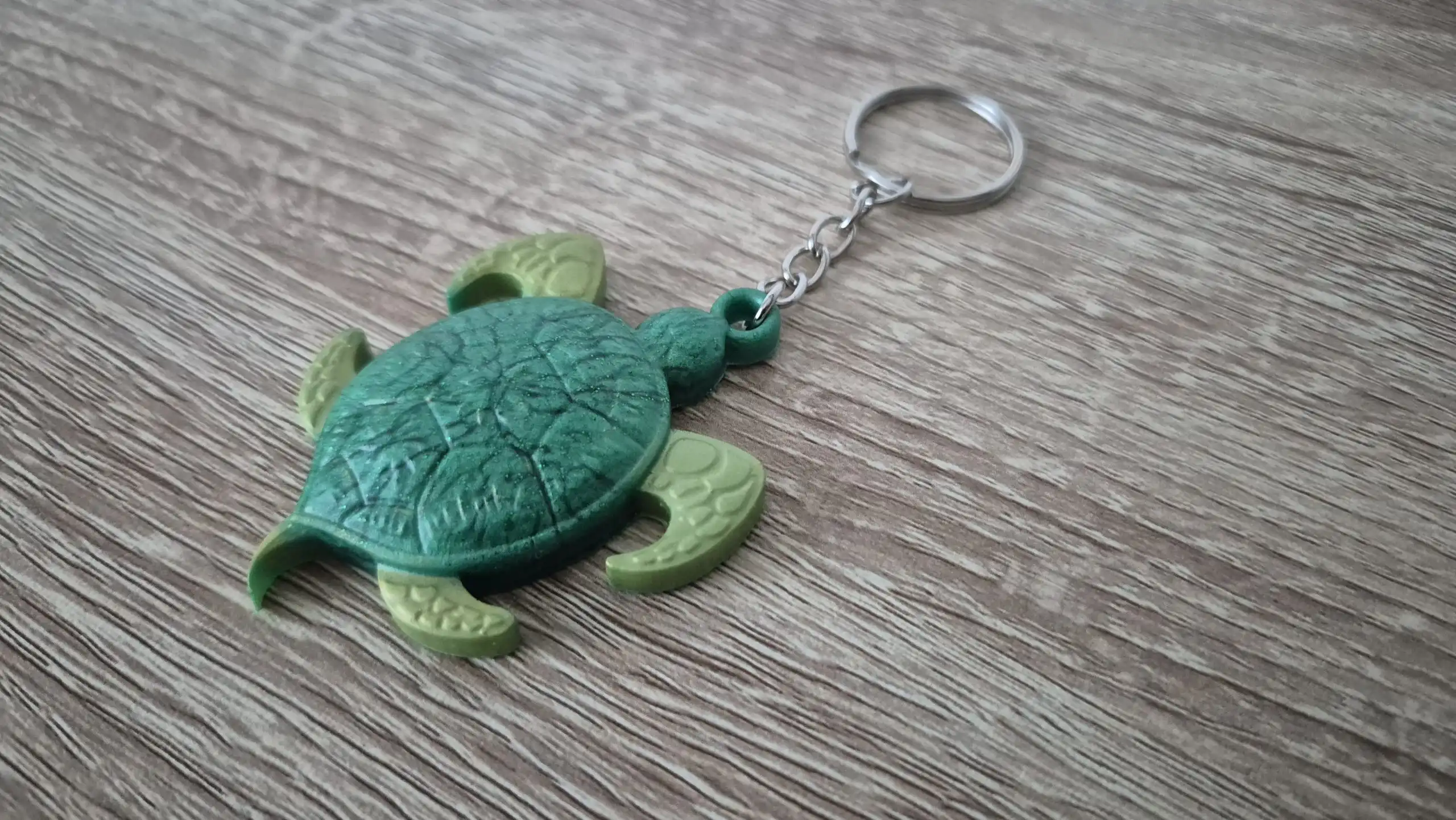 Porte clés tortue verte 1