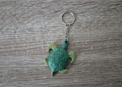Porte clés tortue verte 2