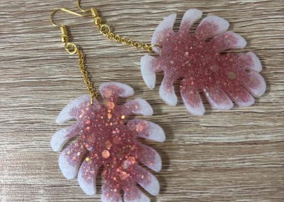 Fleur blanche et rose