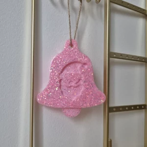 Cloche Père Noël rose