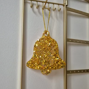 Cloche renne doré paillleté