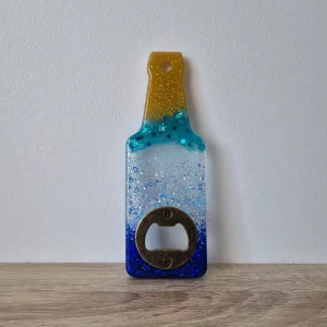 Décapsuleur bouteille bleu dégradé