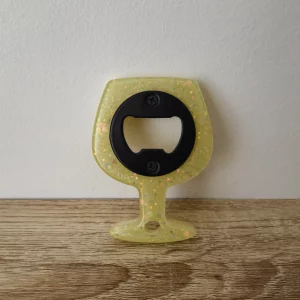 Décapsuleur verre jaune clair