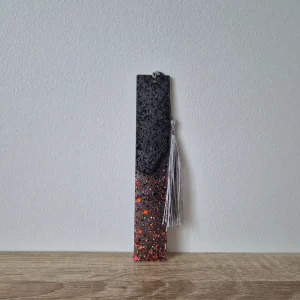 Marque-pages gris et rose