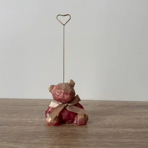 Ours porte-photo rose gold