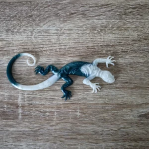 Salamandre bleue et blanche