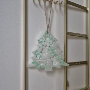 Sapin blanc étoiles vertes